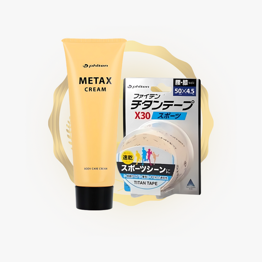 Titan Sport Tape X30 (Beige) + Metax Cream b 250 g Bundle