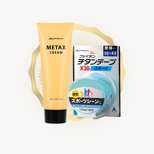 Titan Sport Tape X30 (Turquoise)+ Metax Cream b 250 g Bundle