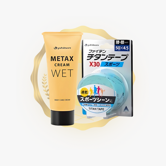 Titan Sport Tape X30 (Turquoise)+ Metax Cream Wet b 65 g Bundle
