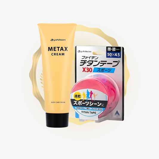 Titan Sport Tape X30 (Pink) + Metax Cream b 250 g Bundle