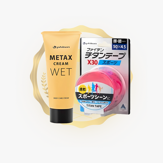 Titan Sport Tape X30 (Pink) + Metax Cream Wet b 65 g Bundle