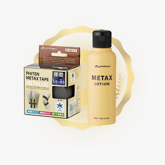 Metax Tapes (Black) + Metax Lotion b 120 ml Bundle