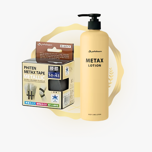 Metax Tapes (Balck) + Metax Lotion b 480 ml Bundle