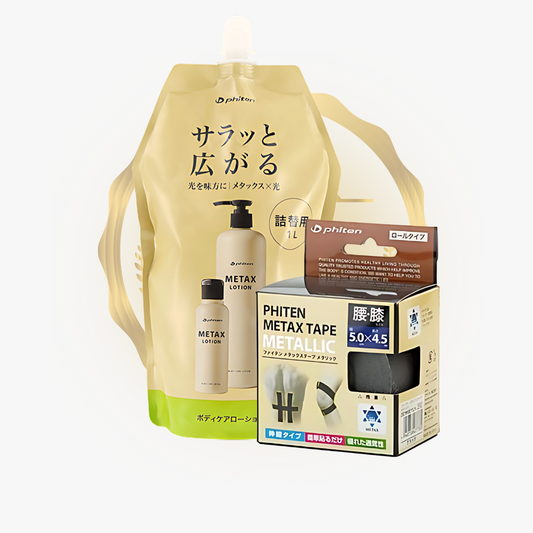 Metax Tapes (Balck) + Metax Lotion b 1000 ml Bundle