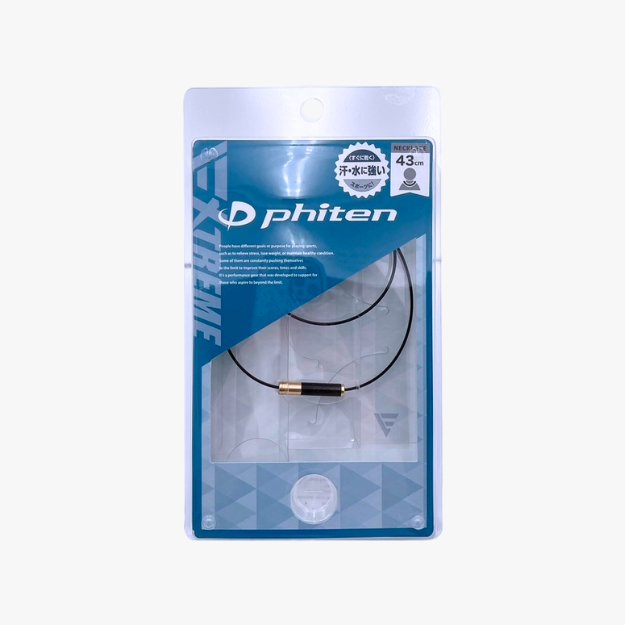 PHITEN RAKUWA NECKLACE WIRE EXTREME GEOMETRY - BLACK/GOLD
